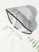 Black & White Lined Polka Dots Bucket Hat