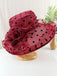 Elegant Polka Dot Organza Sun Hat