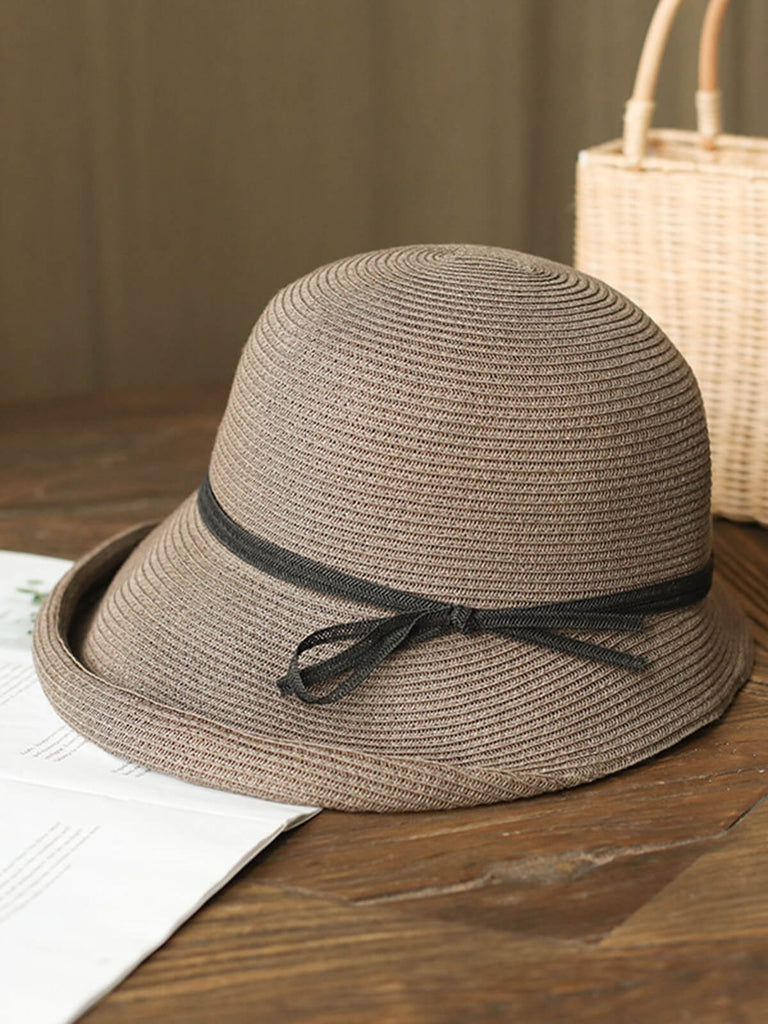Vintage Foldable Straw Sun Hat