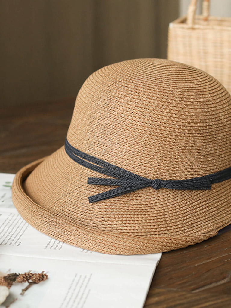 Vintage Foldable Straw Sun Hat