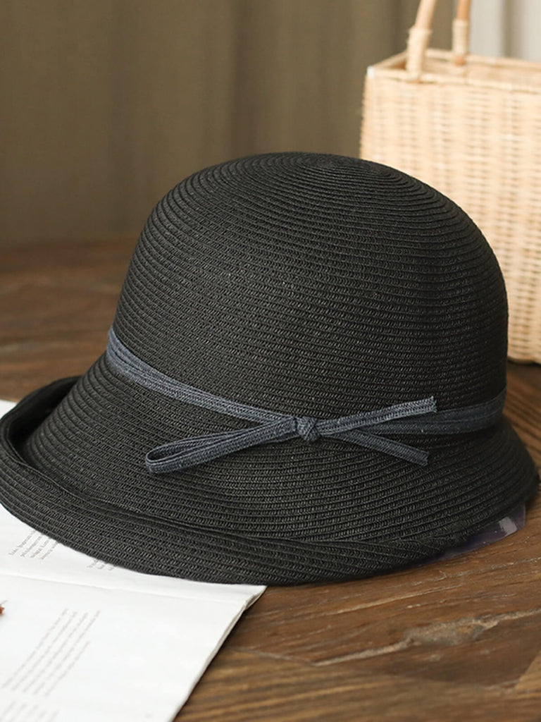 Vintage Foldable Straw Sun Hat