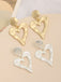 Vintage Chic Heart Alloy Earrings