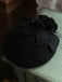 Vintage Floral Decor Mesh Woolen Hat