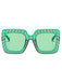 Retro Party Rhinestone Sqaure Sunglasses