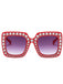 Retro Party Rhinestone Sqaure Sunglasses