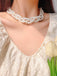 Retro Multi-Layered Pearl Pendant Necklace
