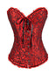 Vintage Palace Print Lace-Up Corset