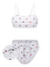 Red 1940s Heart Spaghetti Strap Swimsuit