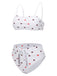 Red 1940s Heart Spaghetti Strap Swimsuit