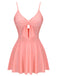 [US Warehouse] Pink 1940s Bow Halter One-piece Swimsuit