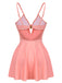 [US Warehouse] Pink 1940s Bow Halter One-piece Swimsuit