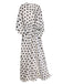 Black&White 1960s Polka Dots Long Cover-up