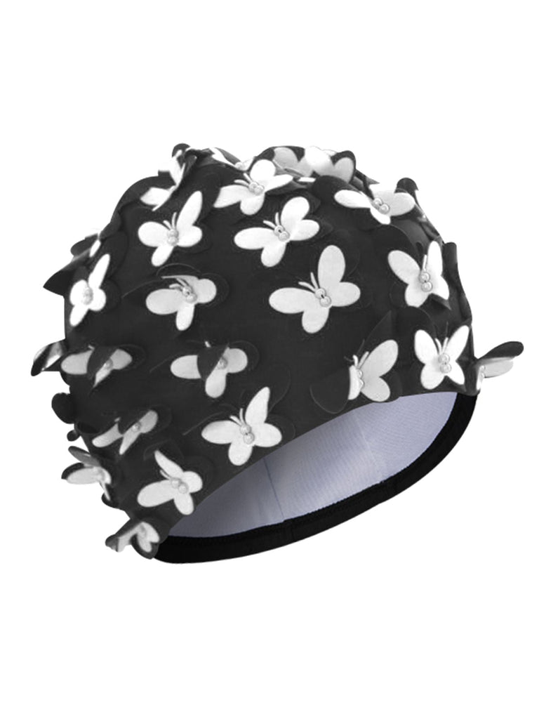 Hand-Made Flower Pearl Swimming Cap