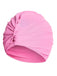 Retro Solid Pleated Wrap Swim Hat