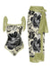 1950s Ink Floral Halter One-Piece Swimsuit
