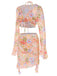 4PCS 1950s Floral Swimsuit Dress Set