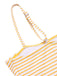 [Pre-Sale] 1960s Strap Stripes Lace Trim One-Piece Swimsuit