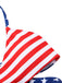 [Pre-Sale] 1960s Flag Stripes Lace-up Bikini Set