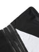 [Pre-Sale] Black 1960s One-Shoulder Colorblock Cut-Out Swimsuit