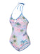 [Pre-Sale] 1970s Halter Hawaiian Coconut Trees Swimsuit