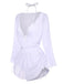 1970s Halter Solid Bikini Set & Cover Up