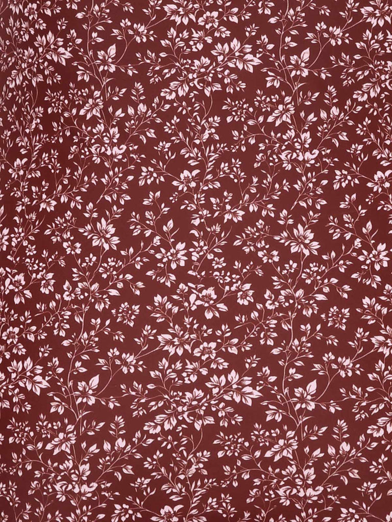 [Pre-Sale] Brown 1970s Bohemia Floral Halter One-Piece Swimsuit