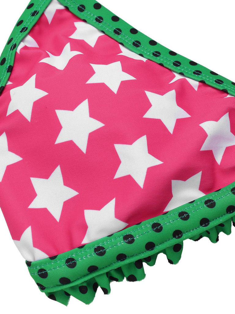 [Pre-Sale] Pink 1950s Stars & Stripes Halter Swimsuit
