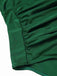 [Pre-Sale] [Plus Size] Green 1930s Ruffle Sleeve Back Hollow Swimsuit