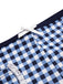 [Pre-Sale] Blue 1930s Rose Gingham Plaid Straps Swimsuit