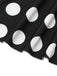 Black 1950s Polka Dots One-Piece Swim Dress