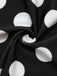 Black 1950s Polka Dots One-Piece Swim Dress