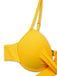 Yellow 1950s Sunflower Tie Back Bikini Set