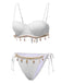 1950s Spaghetti Strap Beach Seashell Starfish Bikini