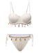 1950s Spaghetti Strap Beach Seashell Starfish Bikini