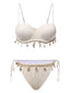 1950s Spaghetti Strap Beach Seashell Starfish Bikini