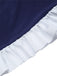 [Pre-Sale] Dark Blue 1960s Bandeau Ruffle Swimsuit