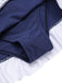 [Pre-Sale] Dark Blue 1960s Bandeau Ruffle Swimsuit