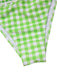 [Pre-Sale] 1960s Spaghetti Strap Lace-Up Gingham Plaid Bikini Set