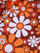 [Pre-Sale] Brown 1960s Bohemian Psychedelic Floral One-Piece Swimsuit