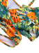 1960s Ruffles Strap Tropical Plants Wrap Bikini Set