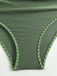 Green 1950s V-Neck Halter Backless Ruched Swimsuit