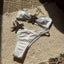 1960s Starfish Lace-Up Halter Bikini Set