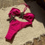 1960s Starfish Lace-Up Halter Bikini Set