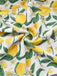 Yellow 1950s Lemon Print Bow One-Piece Swimsuit