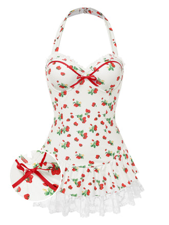 vintage swimwear 水着 1950's ロカビリー 古着 花柄 Sm-Med 1950s Cole Of California Floral Bikini Swimsuit