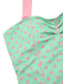 [Pre-Sale] 1960s Halter Contrast Polka Dots Heart Swimsuit
