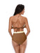 1940s High-Waist Colorblock Ruffled Halter Swimsuit