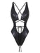 Elegant 1970s Vintage V Neck Swimsuit 1