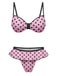 Peach Pink 1940s Polka Dot Swimsuit