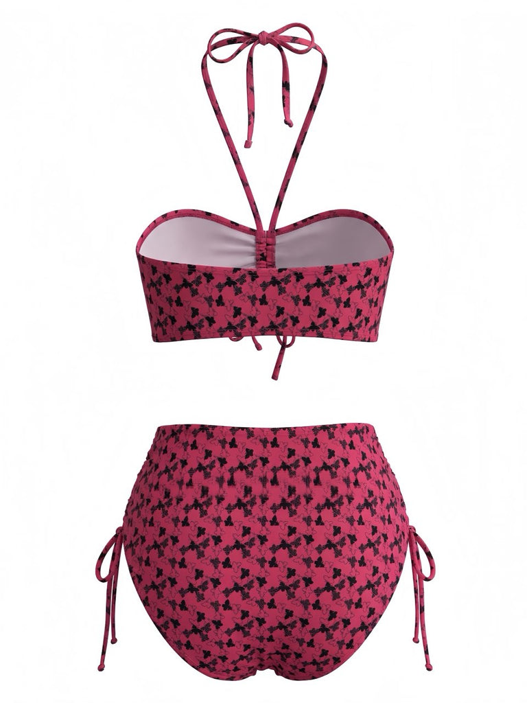 Rose Red 1940s Swimsuit